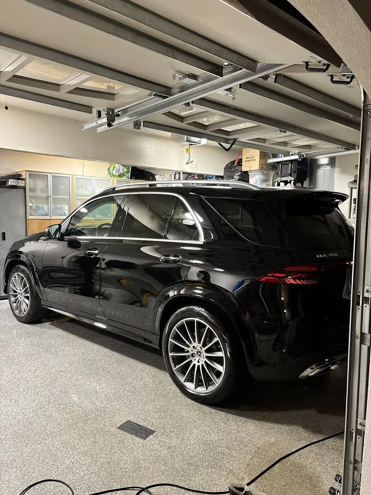 Black Mercedes SUV detailed