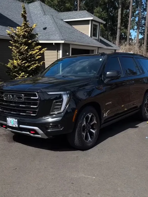 Black GMC after detail